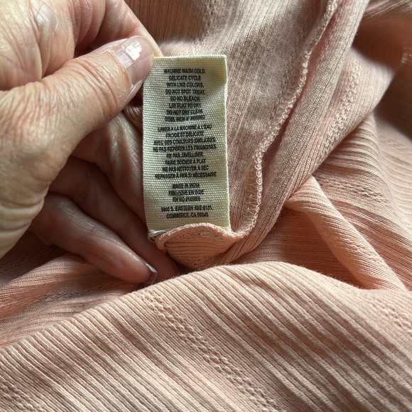 THE GREAT The Lace Slip Dress Rose Dust Deep Vneck Microdot Sz 1 US S NEW - Picture 10 of 12